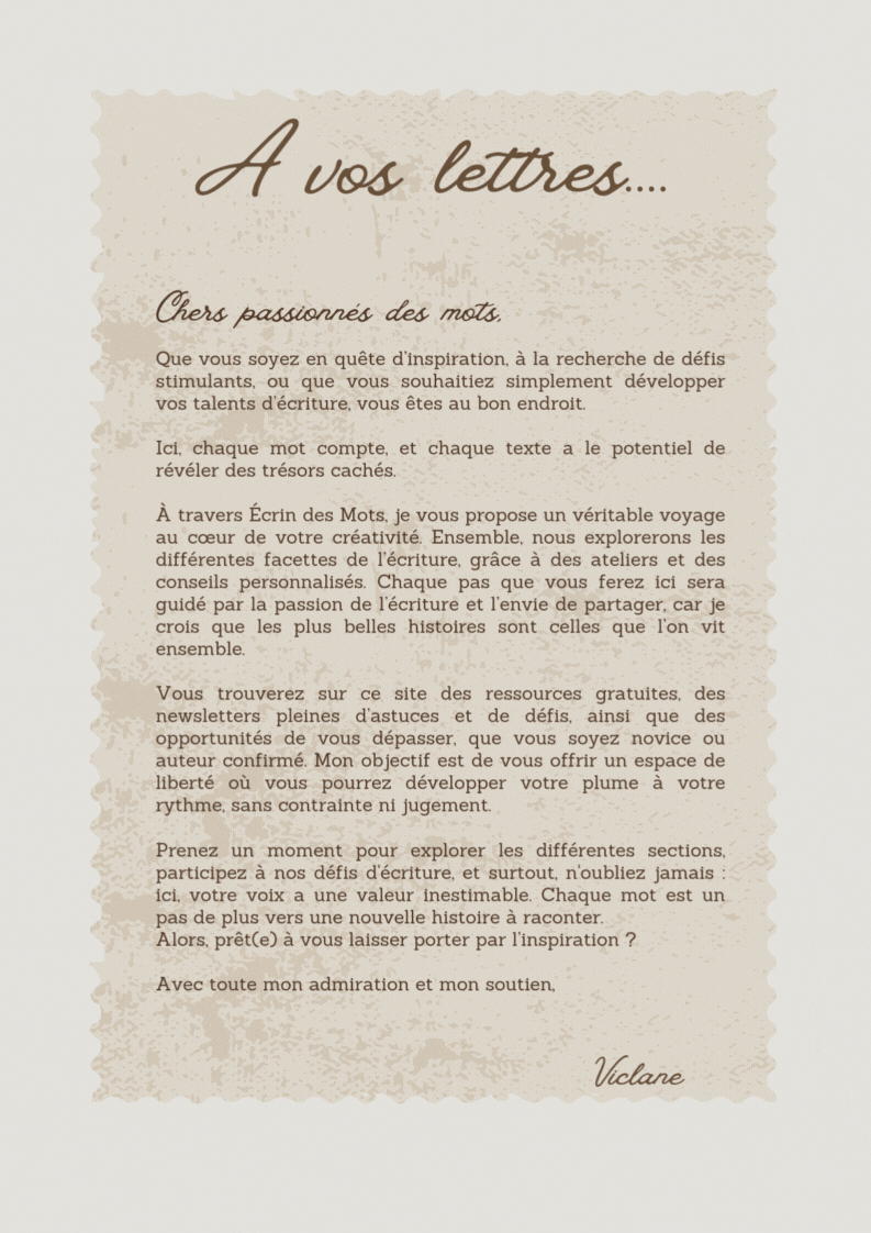 Brown and Cream Organic Minimal Friend Letter