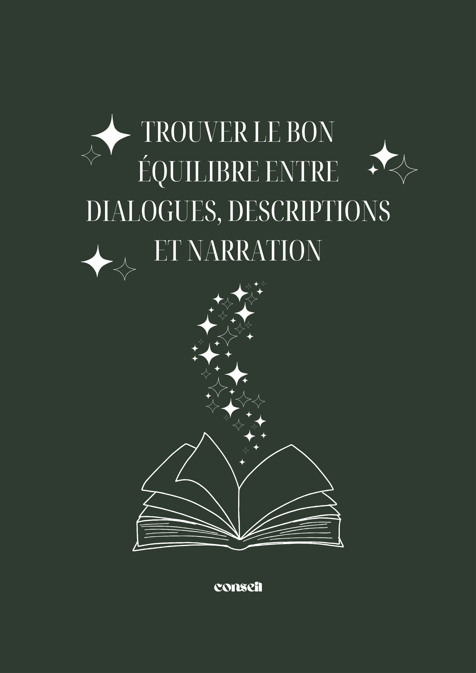 Trouver le bon équilibre entre dialogues, descriptions et narration
