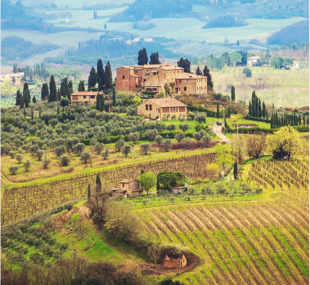 Paysage de Toscane en Italie